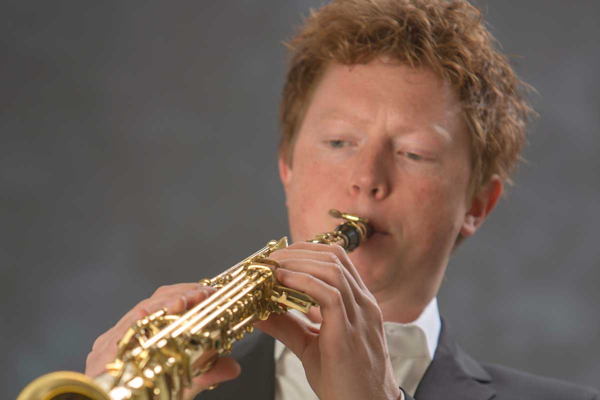 Lars Niederstraßer, Saxophonist, Saxophonia. Foto: Dinand van der Wal