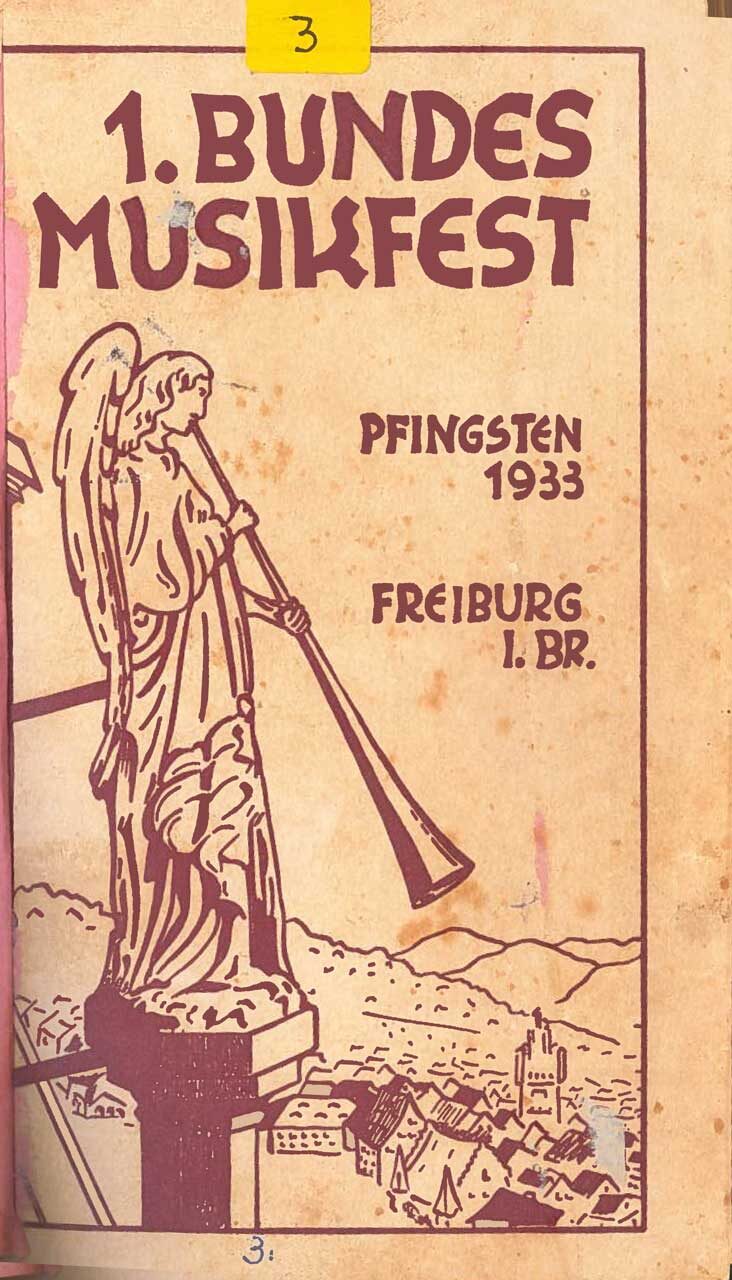 foto-titelbild-erstes-bundes-musikfest-1933 100 Jahre BDB – Titelblatt Erstes Bundesmusikfest
