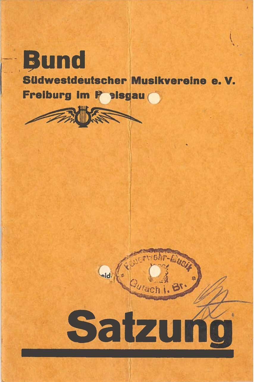 foto-titelblatt-satzung-suedwestdeutscher-musikvereine 100 Jahre BDB – Titelblatt Satzung