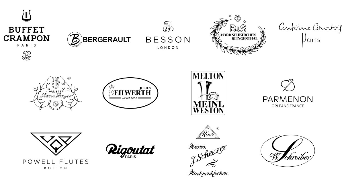 Logo Buffet Crampon Group, 13 Firmen, dreireihig