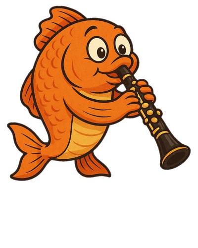 Klarinette – Fisch – Musikmentoren 2025 – Projekt “Trixi” – Musikalisches Puzzle für Kinder Klarinette - Fisch - Musikmentoren 2025 - Projekt "Trixi" - Musikalisches Puzzle für Kinder