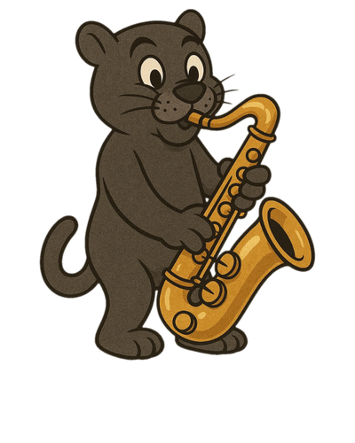 Saxophon – Panther – Musikmentoren 2025 – Projekt “Trixi” – Musikalisches Puzzle für Kinder Saxophon - Panther - Musikmentoren 2025 - Projekt "Trixi" - Musikalisches Puzzle für Kinder