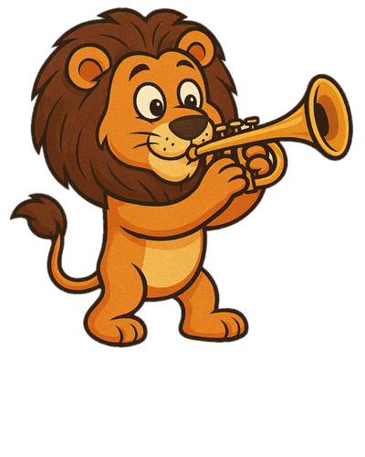 Trompete – Löwe – Musikmentoren 2025 – Projekt “Trixi” – Musikalisches Puzzle für Kinder Trompete - Löwe - Musikmentoren 2025 - Projekt "Trixi" - Musikalisches Puzzle für Kinder